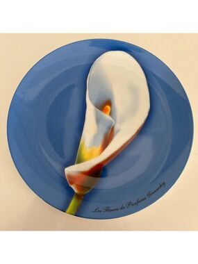 GIVENCHY Parfums Exclusive Design Ceramic Plate Calla Lily Floral Collectible